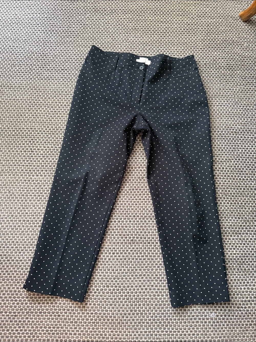 Talbots Black Polka Dot Women’s  Dress Pants